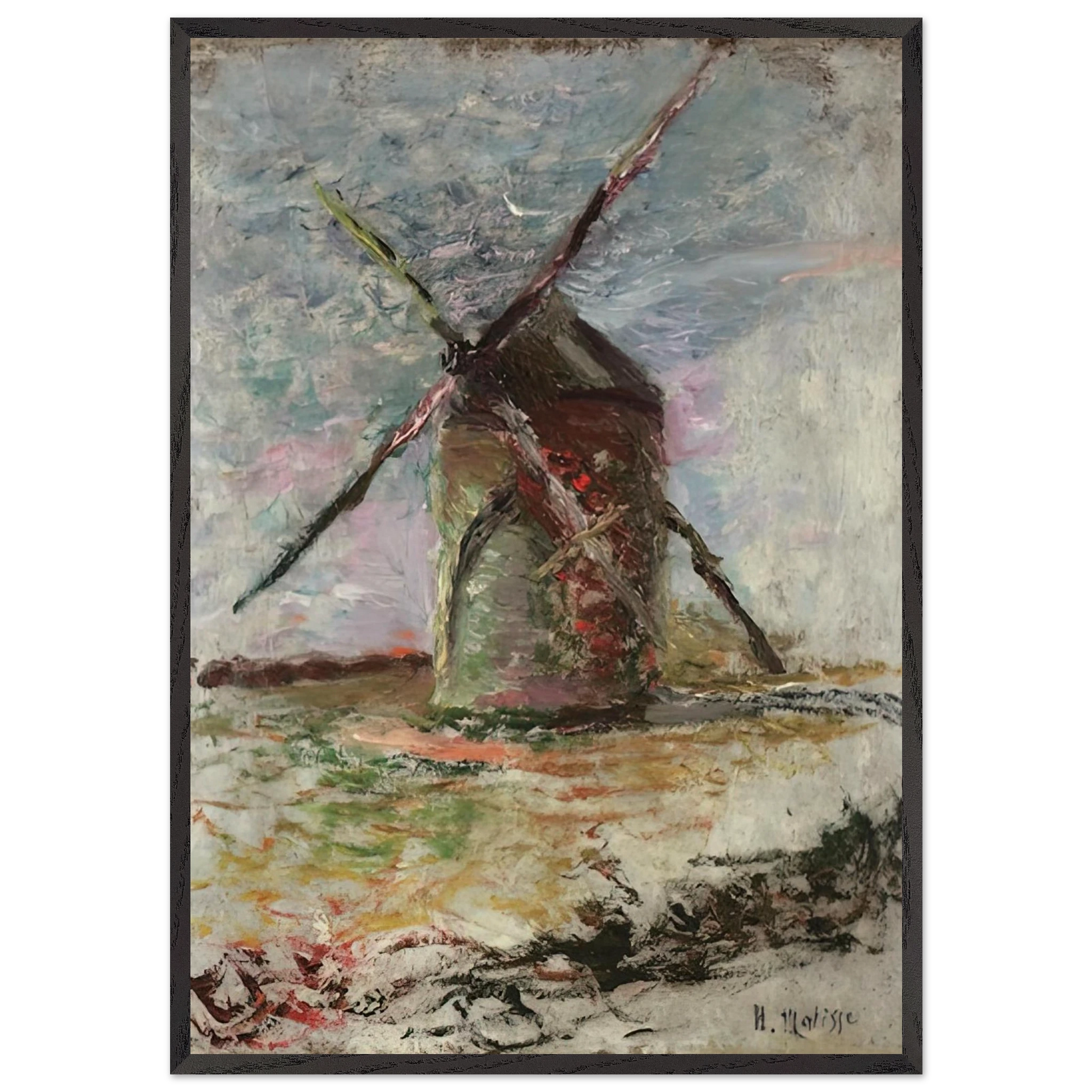 MOULIN 1897 - Henri Matisse Framed Art Print – Black Wooden Frame - Default Title - -Framed Art Print