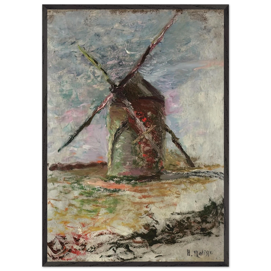 MOULIN 1897 - Henri Matisse 70x100 cm / 28x40 inches Framed Art Print – Black Wooden Frame
