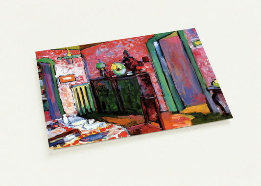 INTERIOR MY DINING ROOM 1909 By Wassily Kandinsky Pack of 10 Post Cards | Wassily Kandinsky Post Cards | A6 (10.5 x 14.8 cm) - 4.1 x 5.8 inches