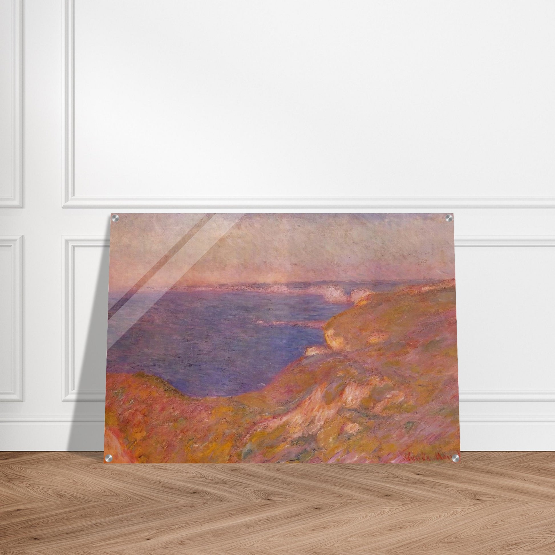 Cliff near Dieppe - claude monet Acrylic Print - 70x100 cm / 28x40″ inches