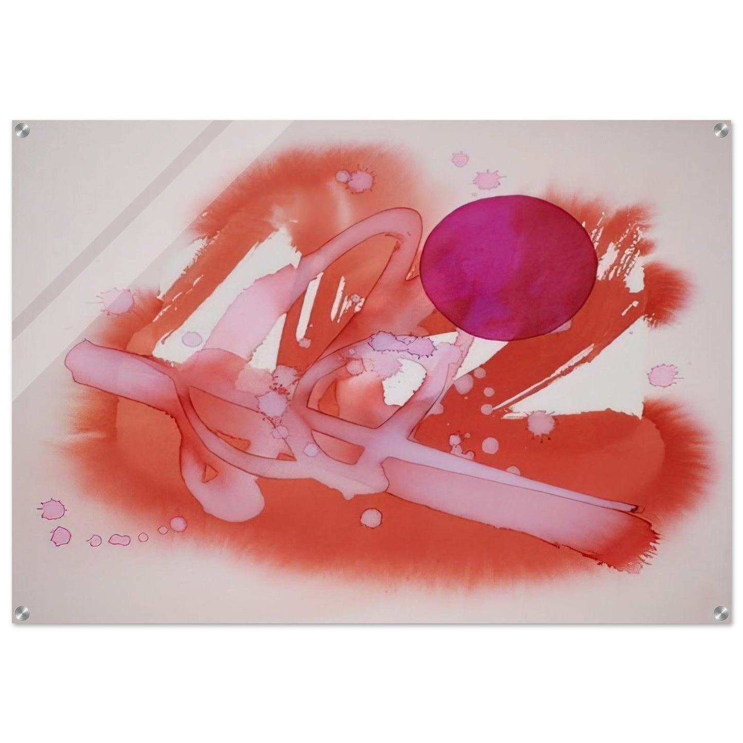 UNTITLED PURPLE AND RED - Luis Feito Acrylic Print - 70x100 cm / 28x40″ inches | Luis Feito Wall Art | Luis Feito Prints