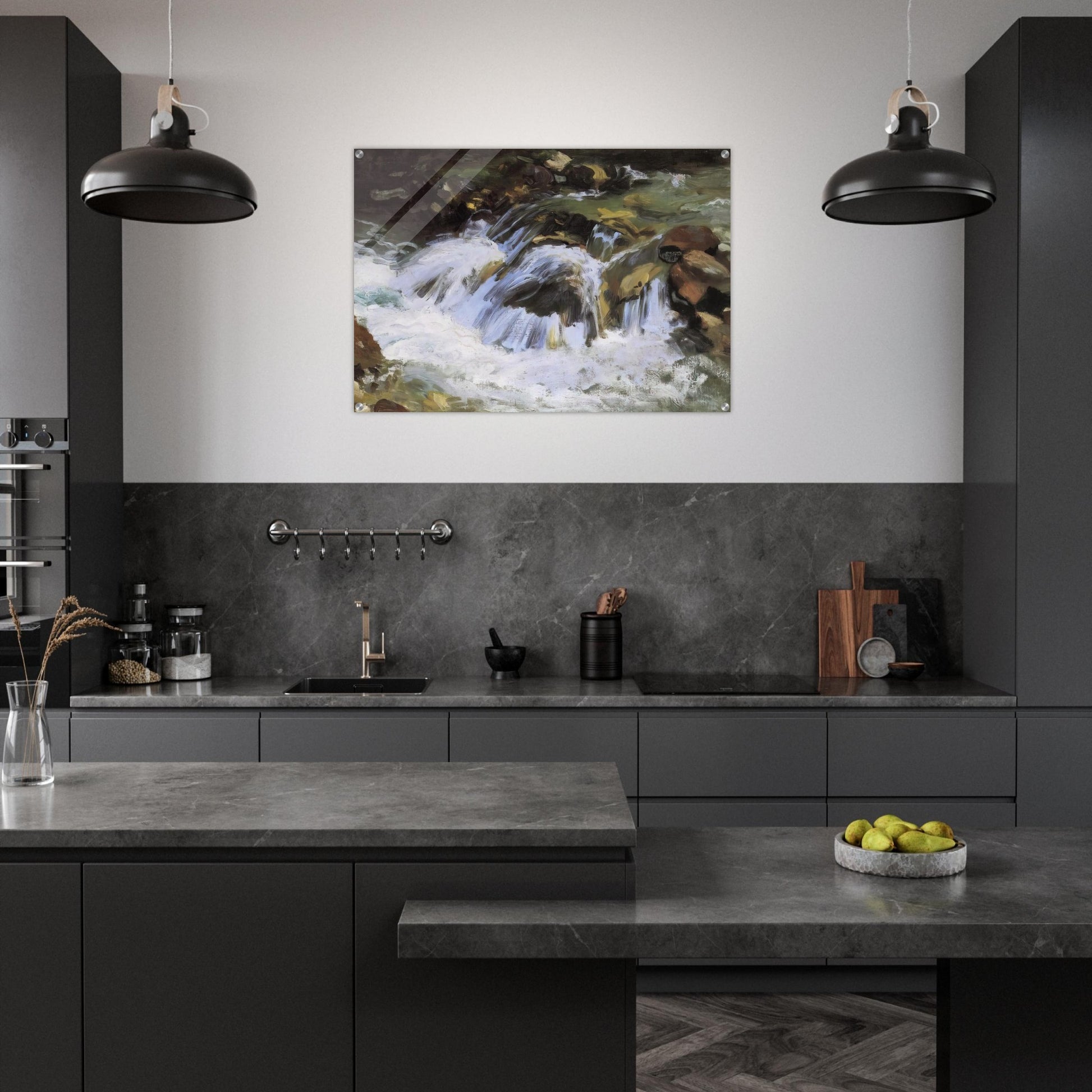 A Mountain Stream, Tyrol - John Singer Sargent Acrylic Print - 70x100 cm / 28x40″ inches