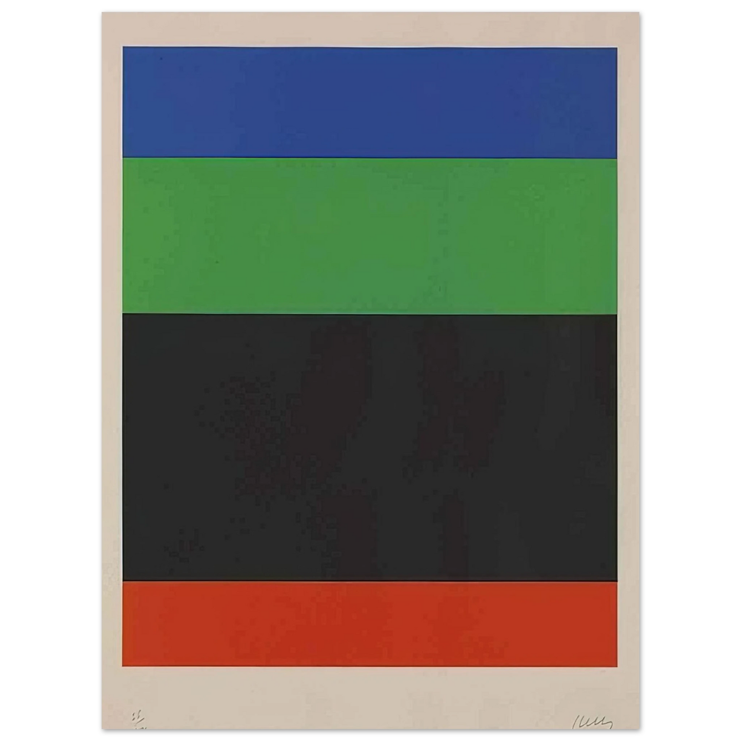 Ellsworth Kelly - Blue-Green-Black-Red Fine Art Poster - Default Title