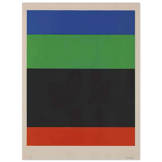 Ellsworth Kelly - Blue-Green-Black-Red Fine Art Poster - Default Title
