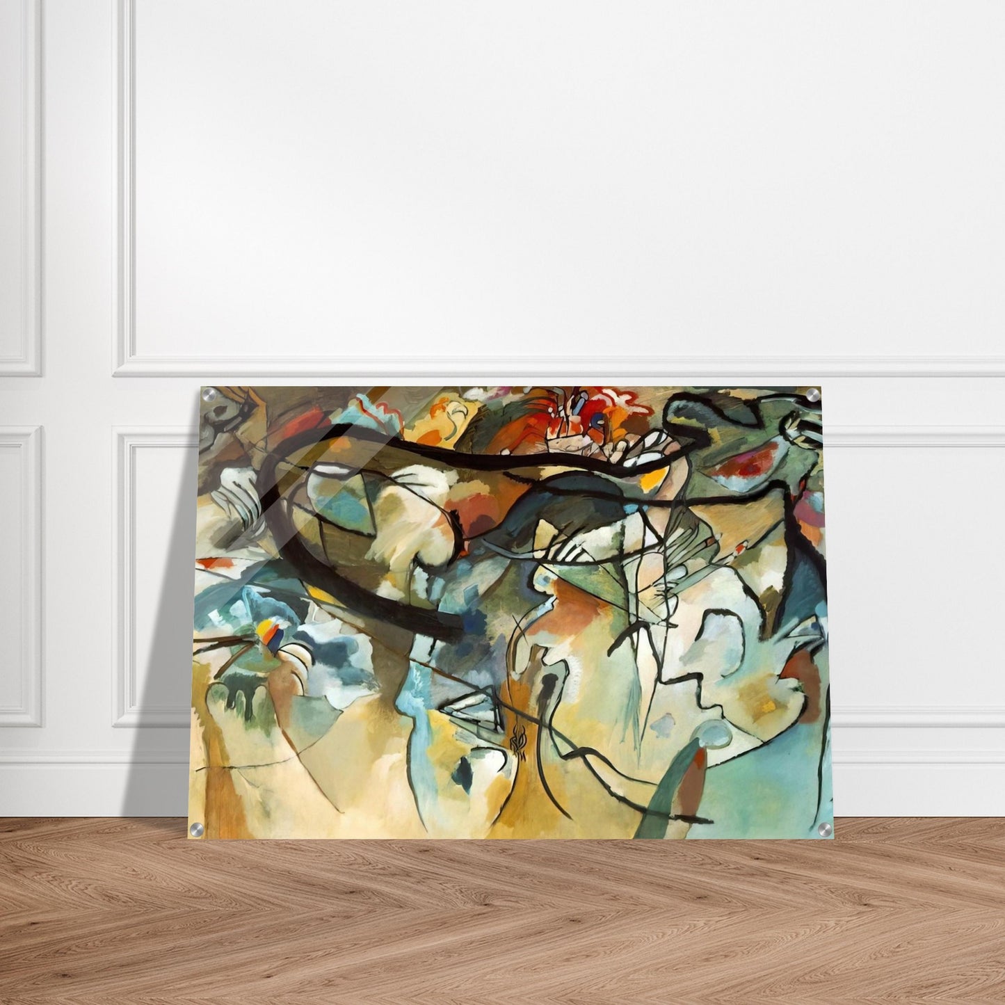 COMPOSITION V 1911 - Wassily Kandinsky Acrylic Print - 70x100 cm / 28x40″ inches | Wassily Kandinsky Wall Art | Wassily Kandinsky Prints
