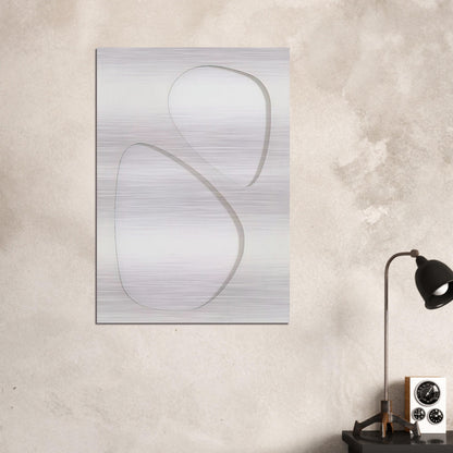 Volume bianco - 1959 - Dadamaino Brushed Aluminum Print - 70x100 cm / 28x40 inches | Dadamaino Aluminum Print | Dadamaino Prints