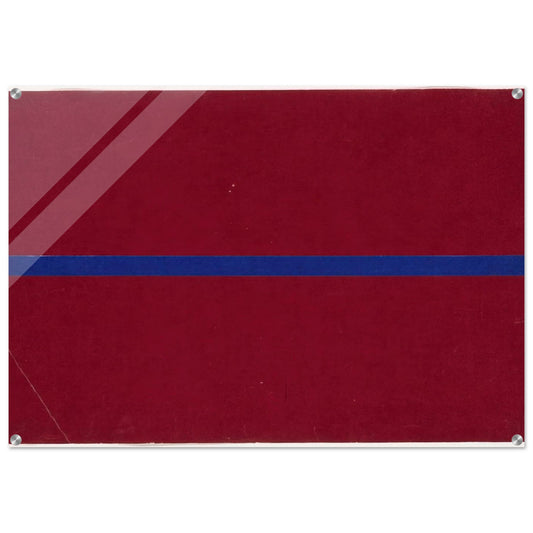 Blue and Red from the series Line Form Color - Ellsworth Kelly Acrylic Print - 70x100 cm / 28x40″ inches