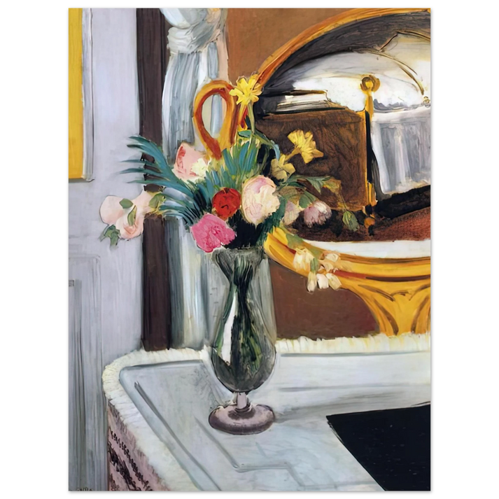 Henri Matisse - THE BED IN THE MIRROR  75x100 cm / 30x40inches Fine Art Poster