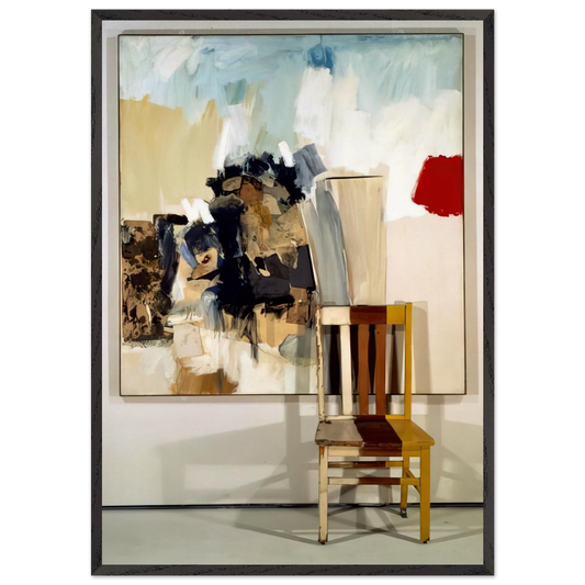 PILGRIM 1960 1 - Robert Rauschenberg Framed Art Print – Black Wooden Frame - Default Title - -Framed Art Print