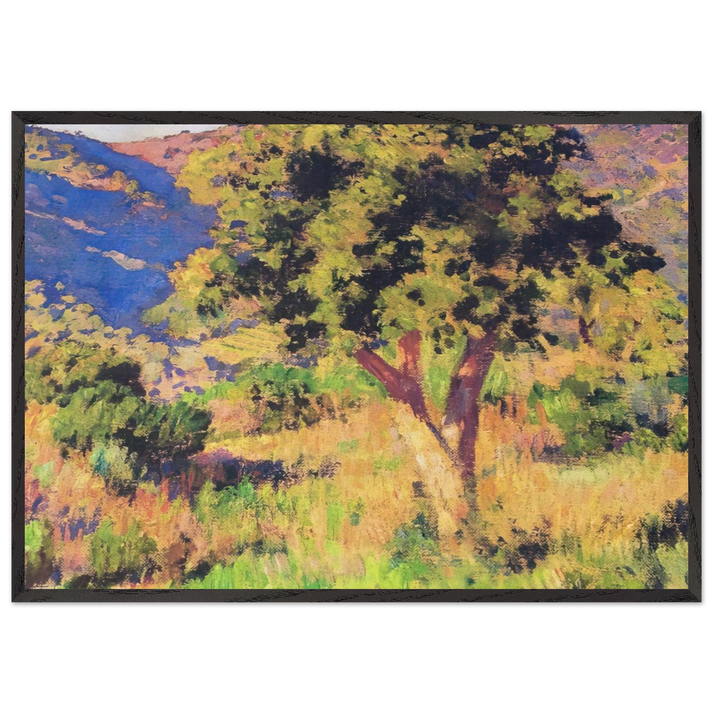 FUNDS OF ST CLAIR 1921 - Theo van Rysselberghe 70x100 cm / 28x40 inches Framed Art Print – Black Wooden Frame