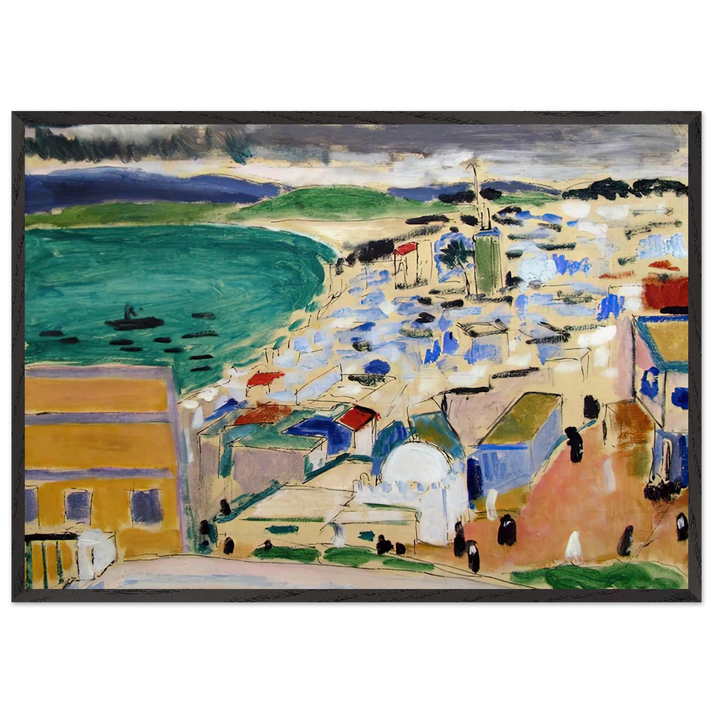 THE BAY OF TANGIER 1912 - Henri Matisse 70x100 cm / 28x40 inches Framed Art Print – Black Wooden Frame