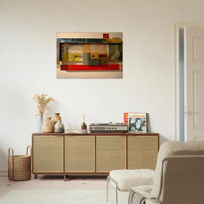 Horse - Sam Gilliam Brushed Aluminum Print - 70x100 cm / 28x40 inches | Sam Gilliam Aluminum Print | Sam Gilliam Prints