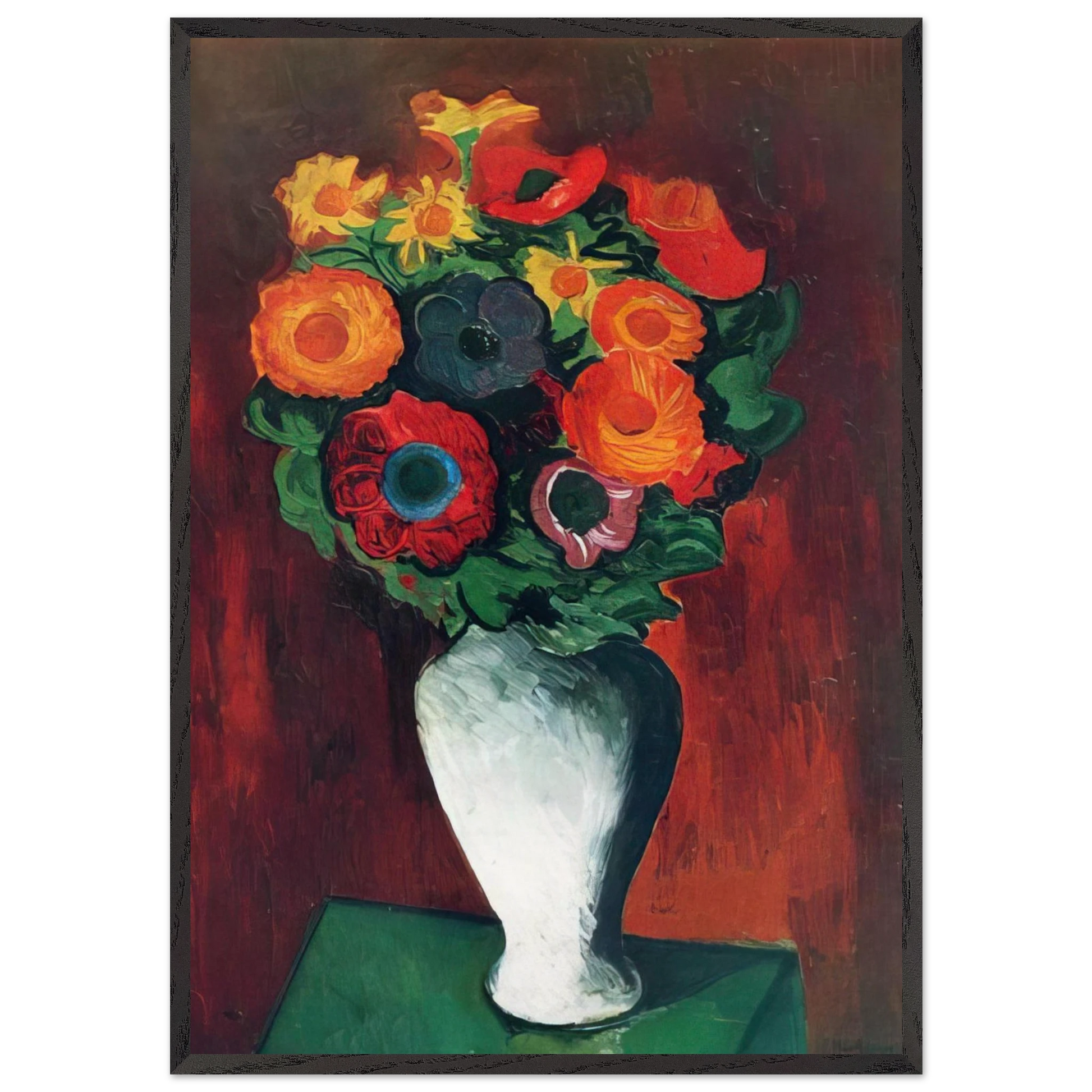 NOT IDENTIFIED 10 N2 - Moise Kisling Framed Art Print – Black Wooden Frame - Default Title - -Framed Art Print