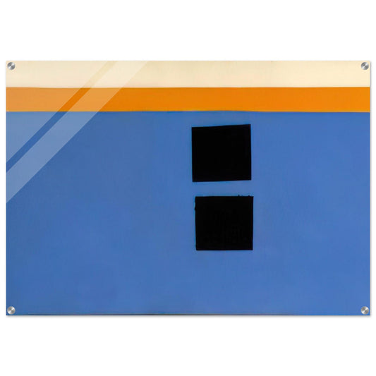 Double Aegean Sun-Box - 1968 - Theodoros Stamos Acrylic Print - 70x100 cm / 28x40″ inches | Theodoros Stamos Wall Art | Theodoros Stamos Prints