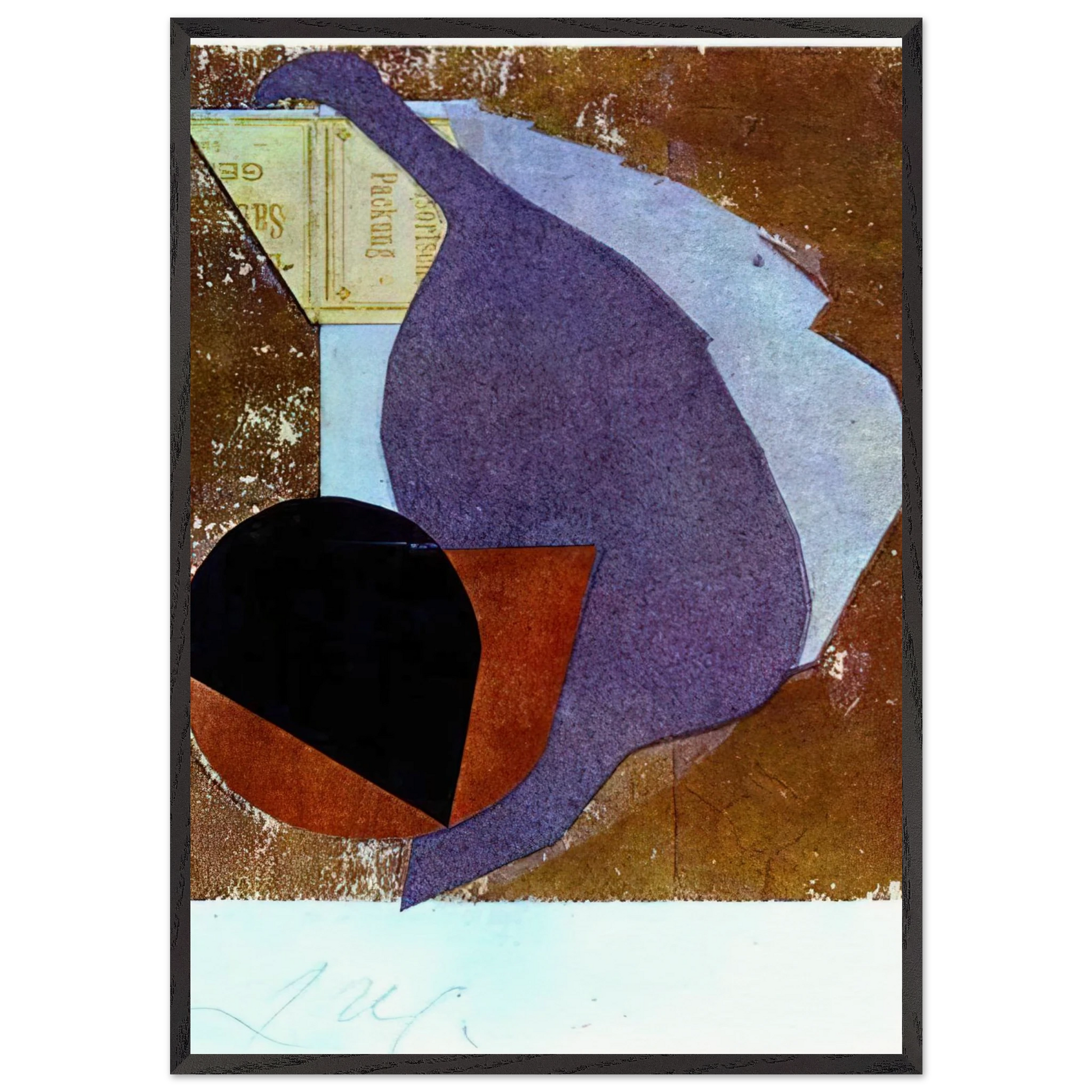 Before my Birth - Jean Arp Framed Art Print – Black Wooden Frame - Default Title - -Framed Art Print