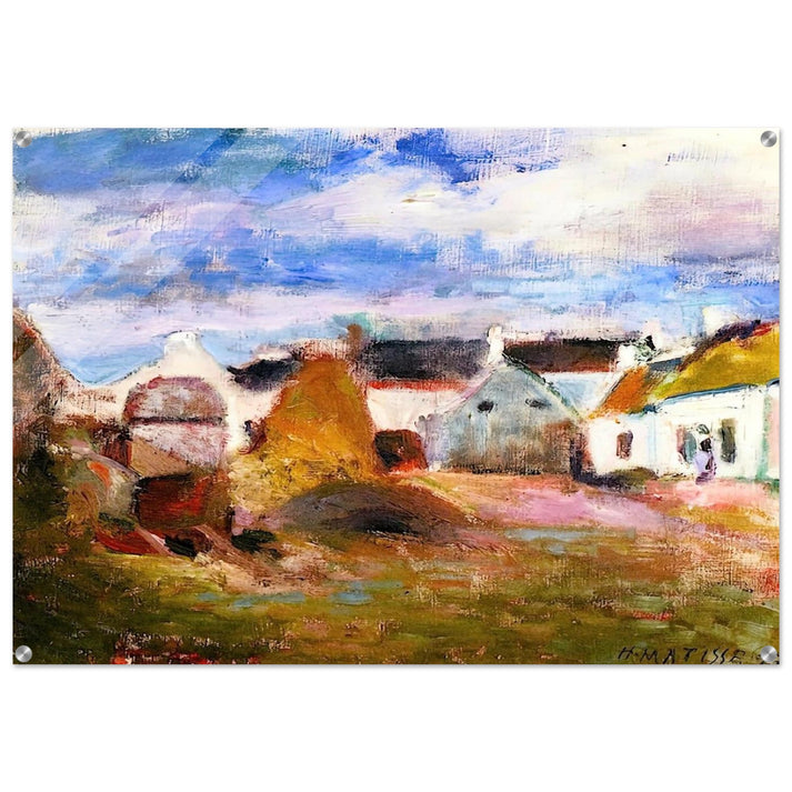 FARMYARD IN BRITTANY 1897 - Henri Matisse Acrylic Print - 70x100 cm / 28x40″ inches | Henri Matisse Wall Art | Henri Matisse Prints