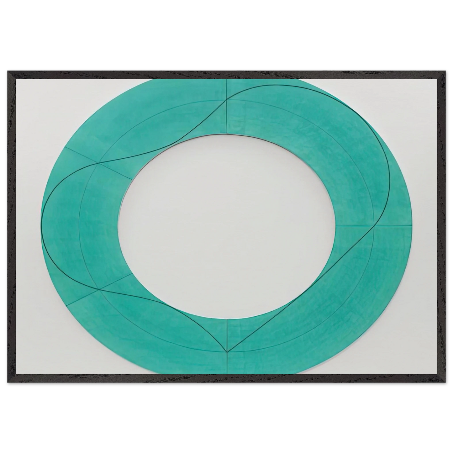 RING IMAGE C 2008 - Robert Mangold Framed Art Print – Black Wooden Frame - Default Title - -Framed Art Print