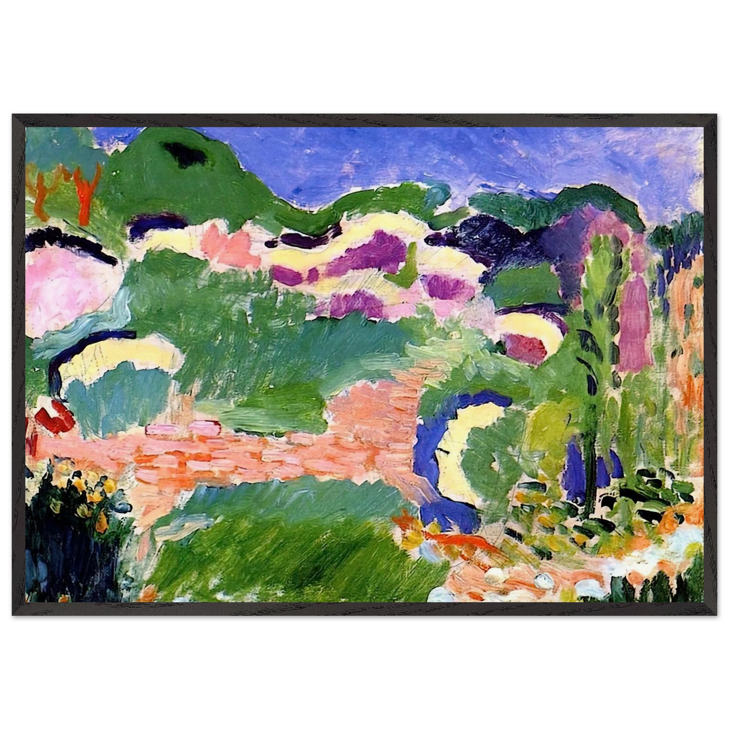 LES GENETS 1905 - Henri Matisse Framed Art Print – Black Wooden Frame - Default Title - -Framed Art Print