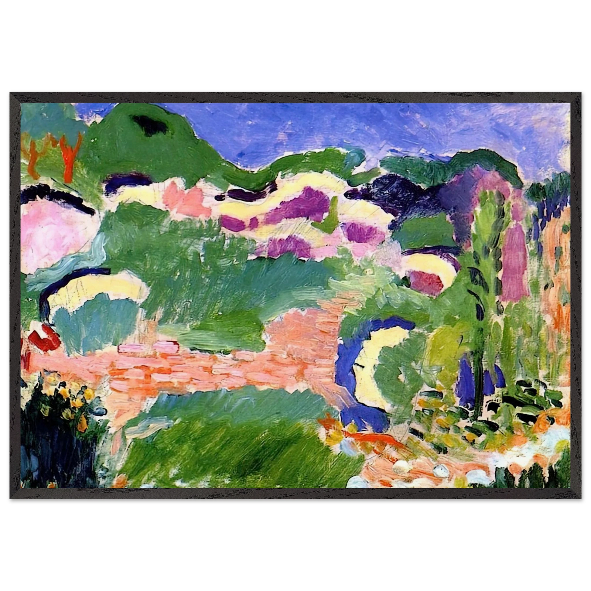 LES GENETS 1905 - Henri Matisse Framed Art Print – Black Wooden Frame - Default Title - -Framed Art Print