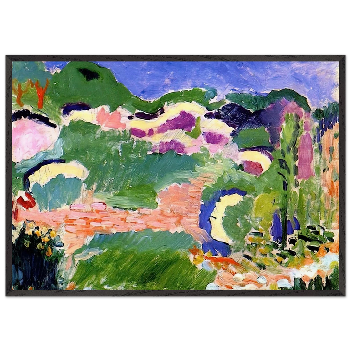 LES GENETS 1905 - Henri Matisse 70x100 cm / 28x40 inches Framed Art Print – Black Wooden Frame