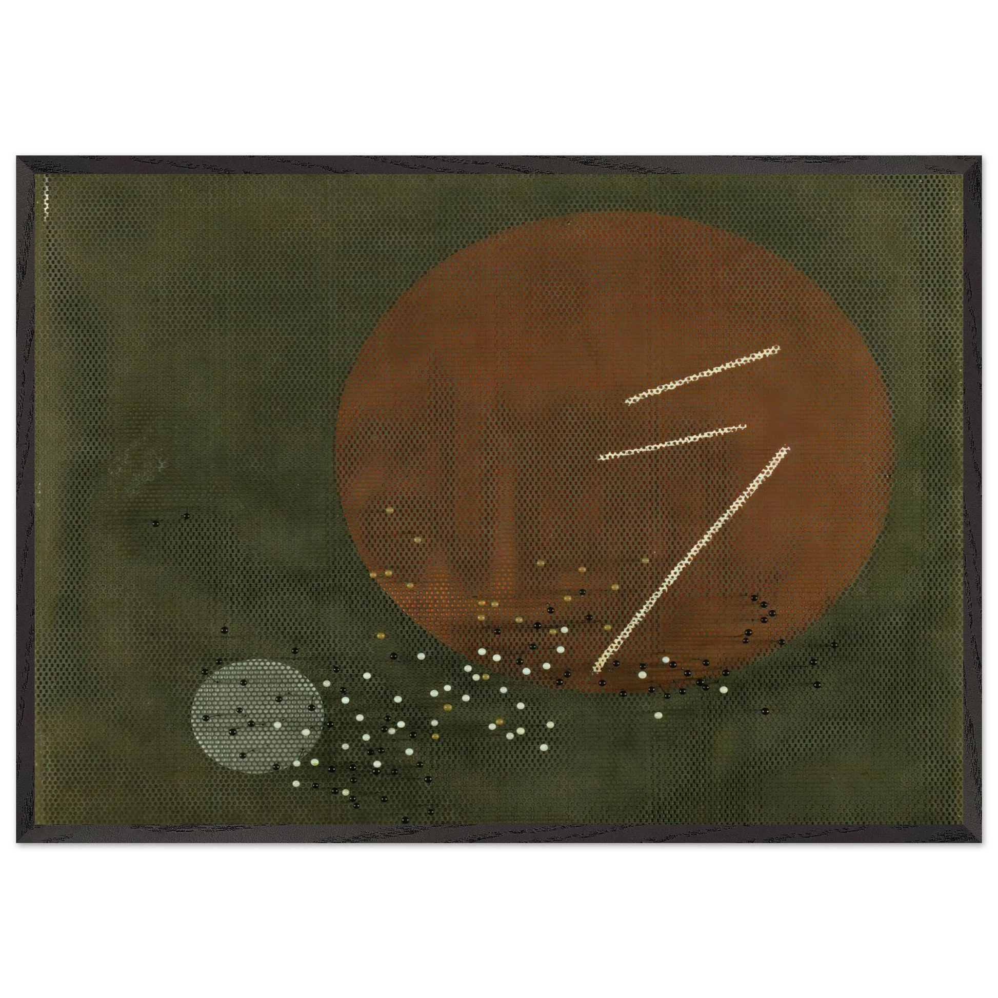 Space Modulator L3 - Laszlo Moholy-Nagy Framed Art Print – Black Wooden Frame - Default Title - -Framed Art Print