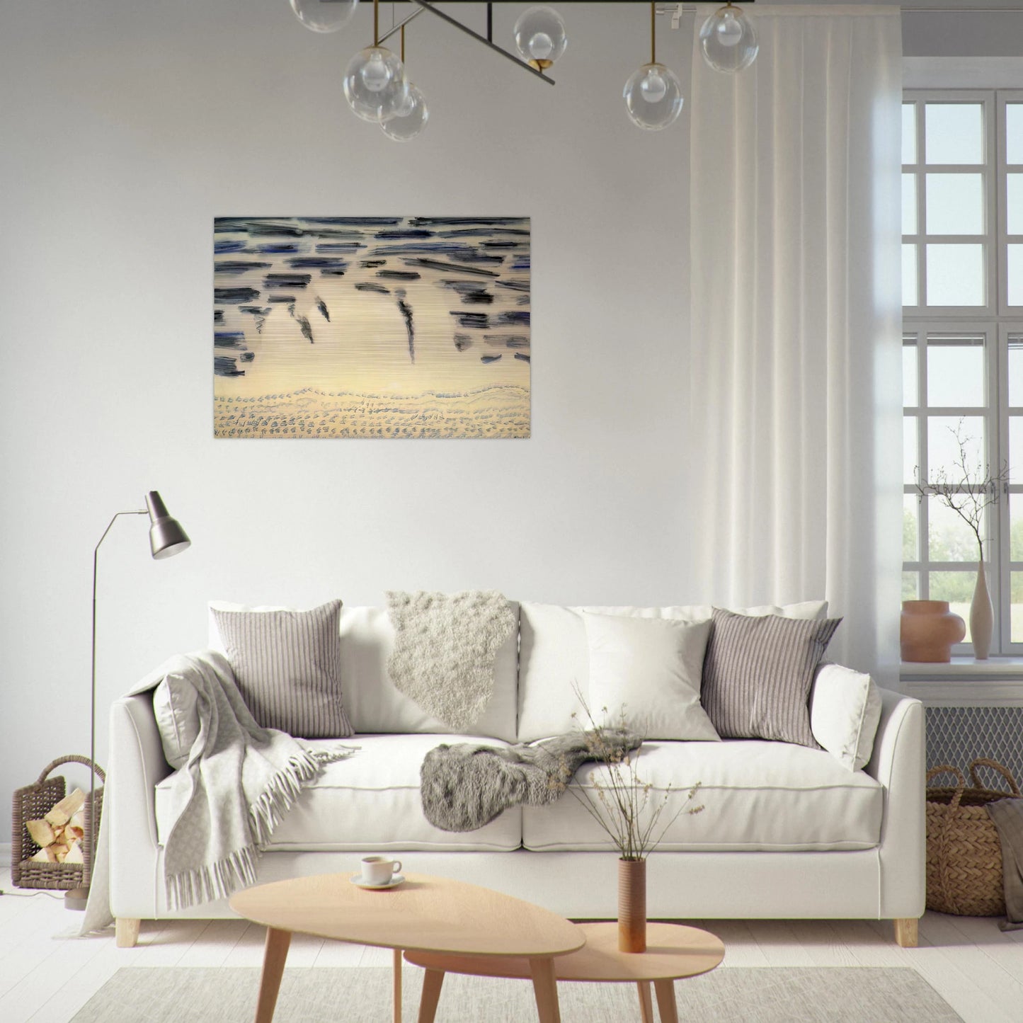 Onrushing Wave - 1958 - Milton Avery Brushed Aluminum Print - 70x100 cm / 28x40 inches | Milton Avery Aluminum Print | Milton Avery Prints