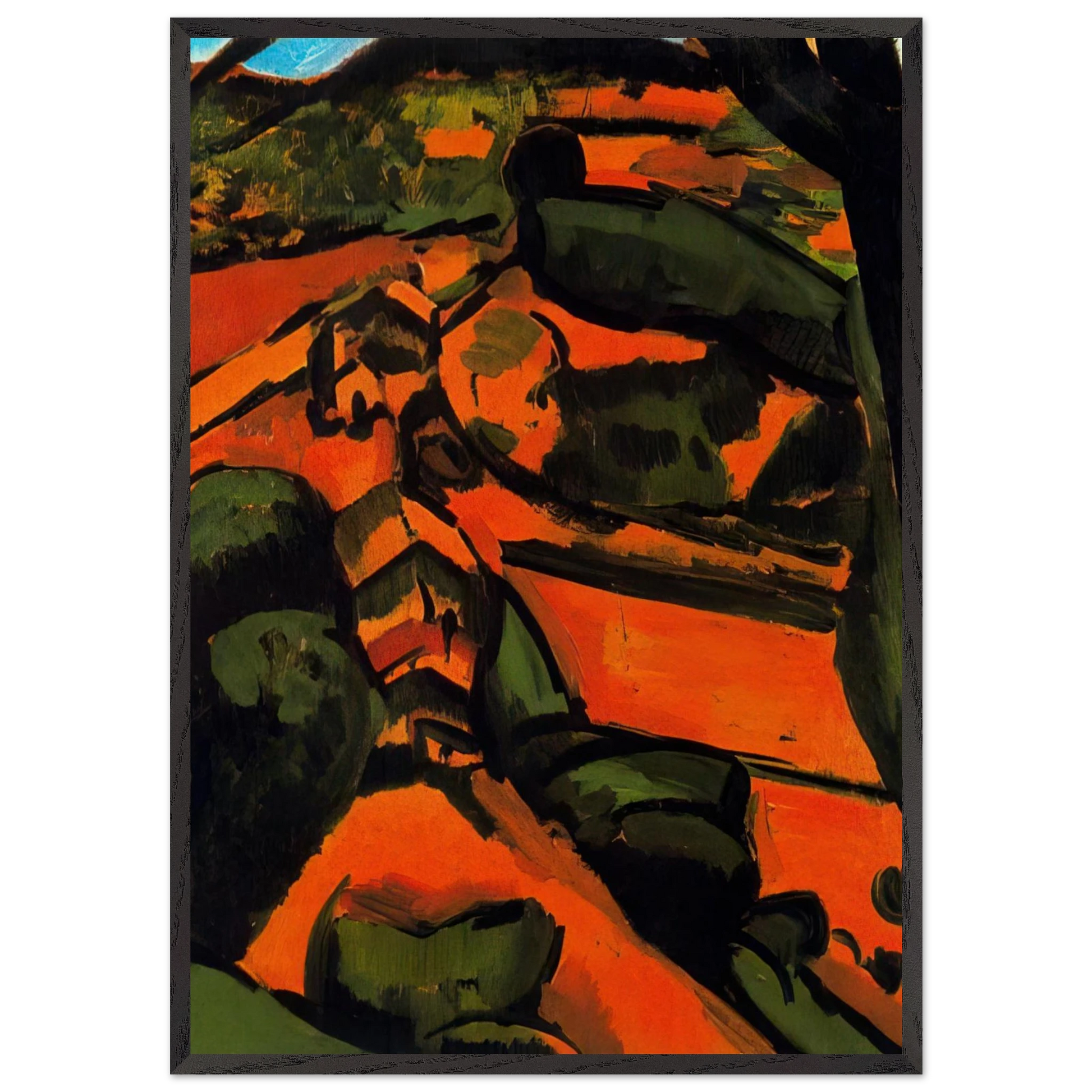 Untitled N18 - Andre Derain Framed Art Print – Black Wooden Frame - Default Title - -Framed Art Print