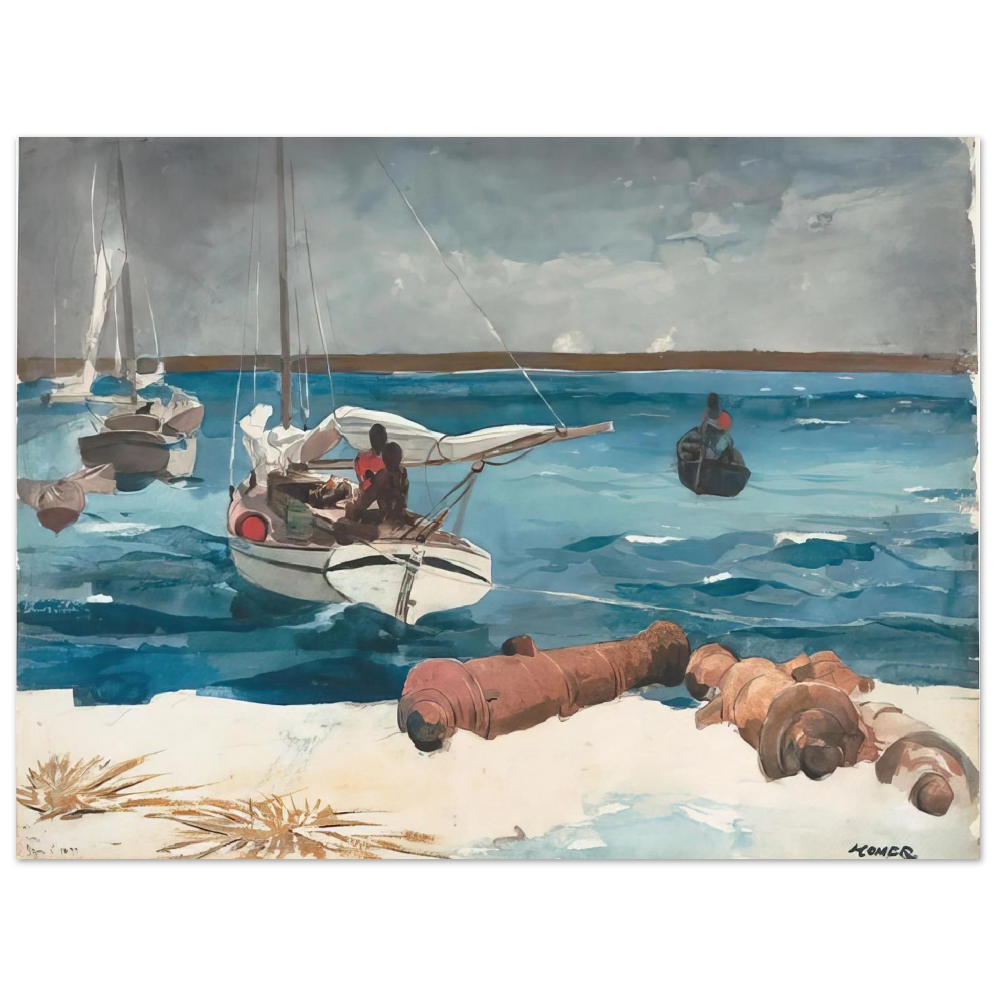 Winslow Homer - NASSAU 1899 Fine Art Poster - Default Title