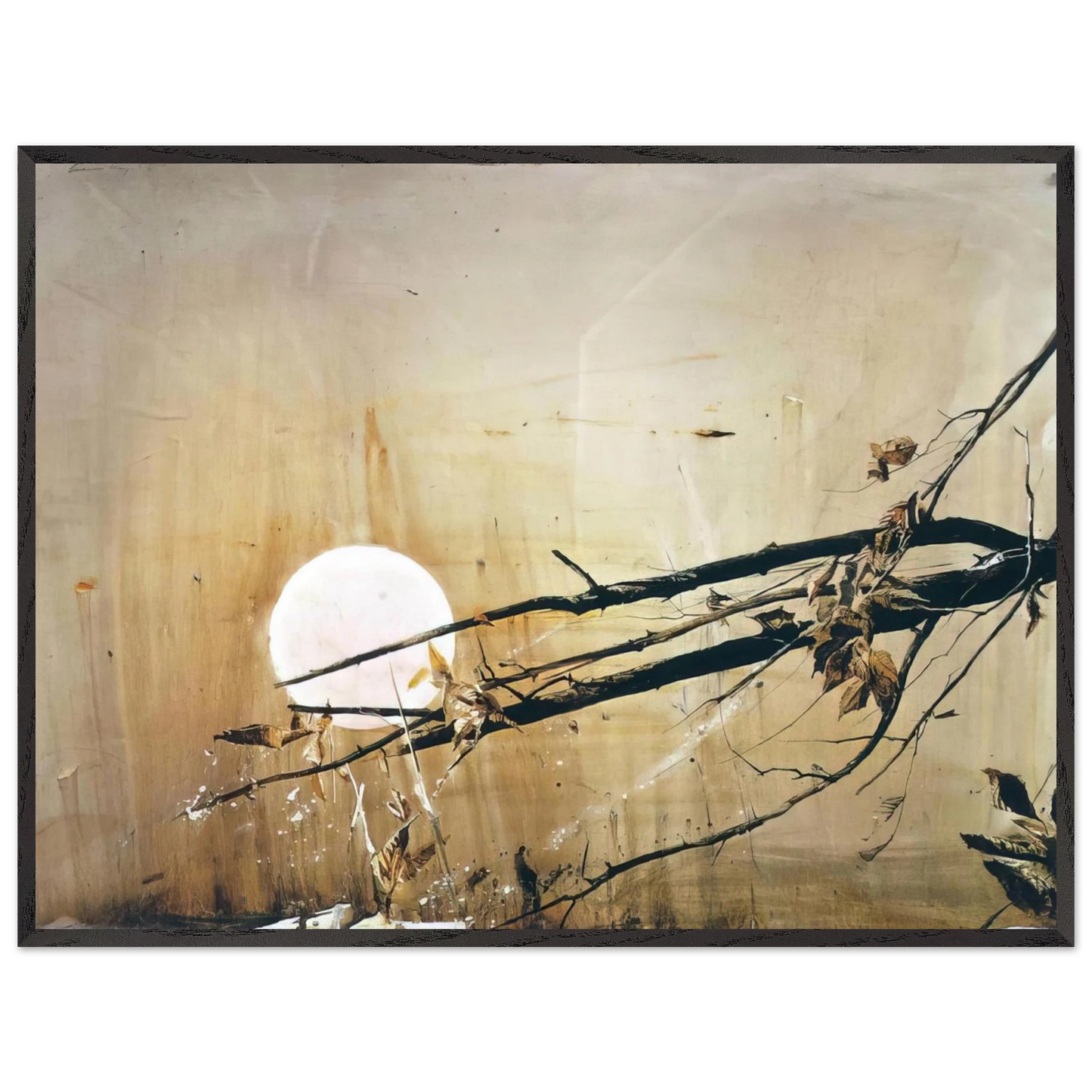 Andrew Wyeth - FULL MOON 1980 Wall Art - 30x40 cm / 12x16 inches - Fine Art Poster - -