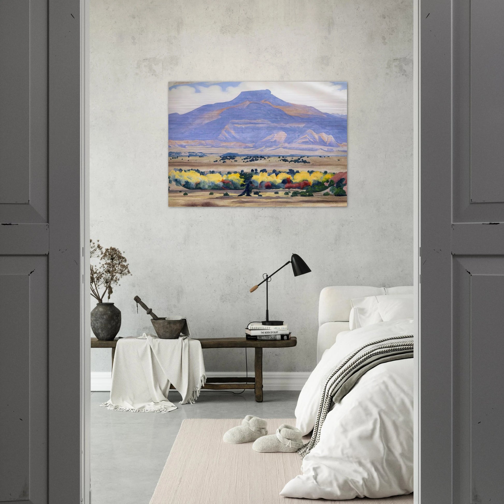 Pedernal - Georgia O'Keeffe Brushed Aluminum Print - 70x100 cm / 28x40 inches | Georgia O'Keeffe Aluminum Print | Georgia O'Keeffe Prints