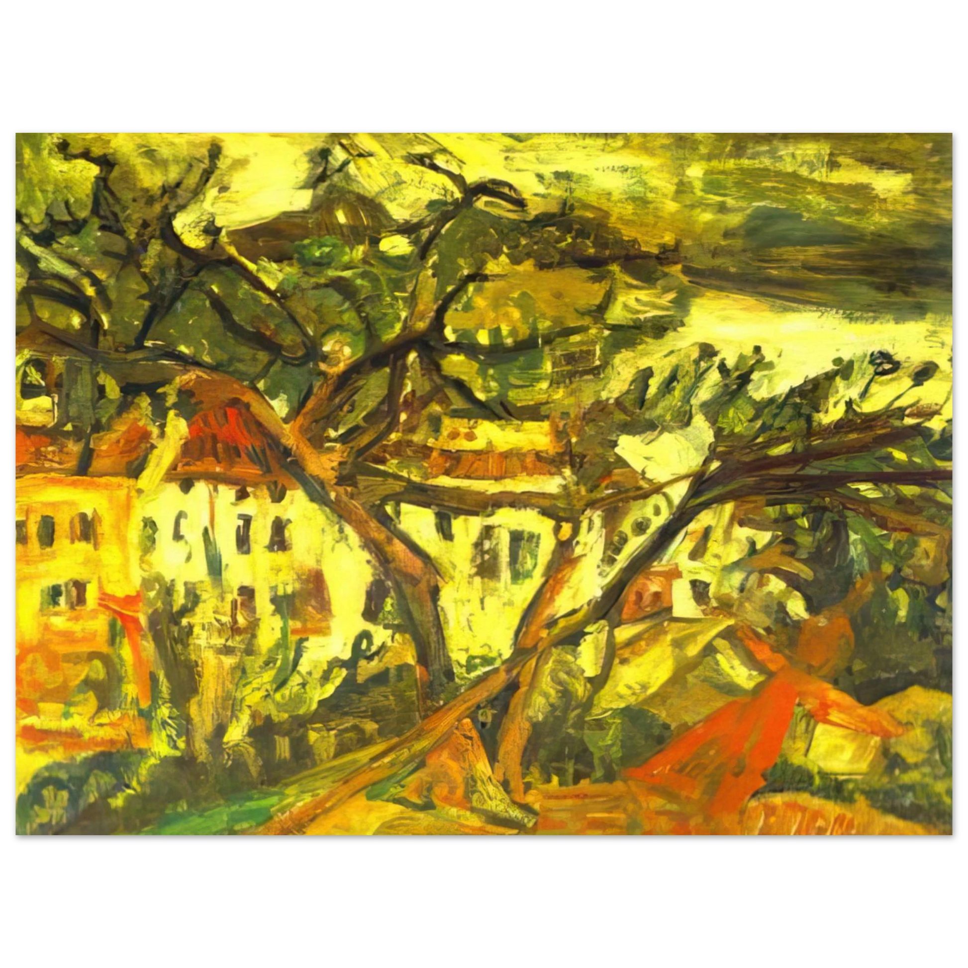 Chaim Soutine - LANDSCAPE OF THE SOUTH OF FRANCE Fine Art Poster - Default Title