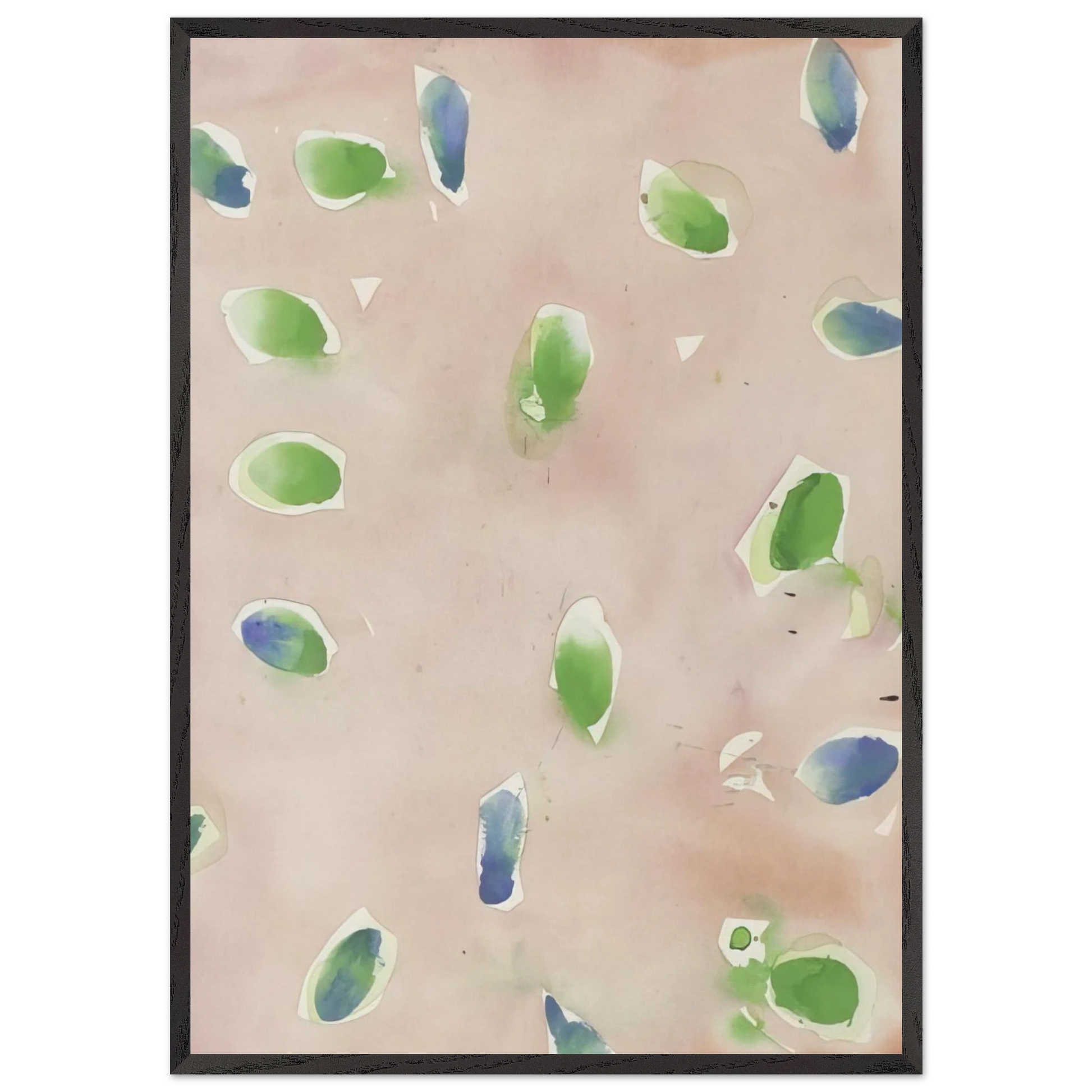 SF48-004 - Sam Francis Framed Art Print – Black Wooden Frame - Default Title - -Framed Art Print