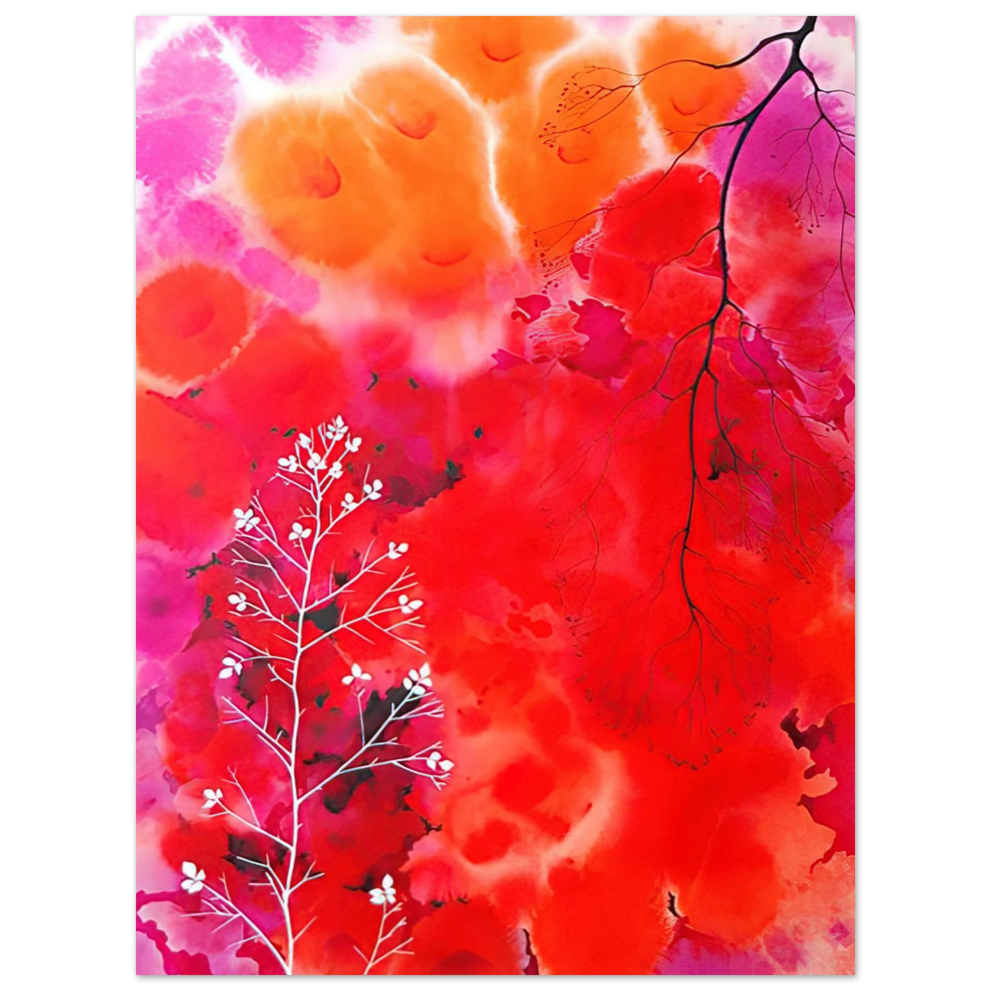 Eyvind Earle - Flower Fantasy Fine Art Poster - Default Title