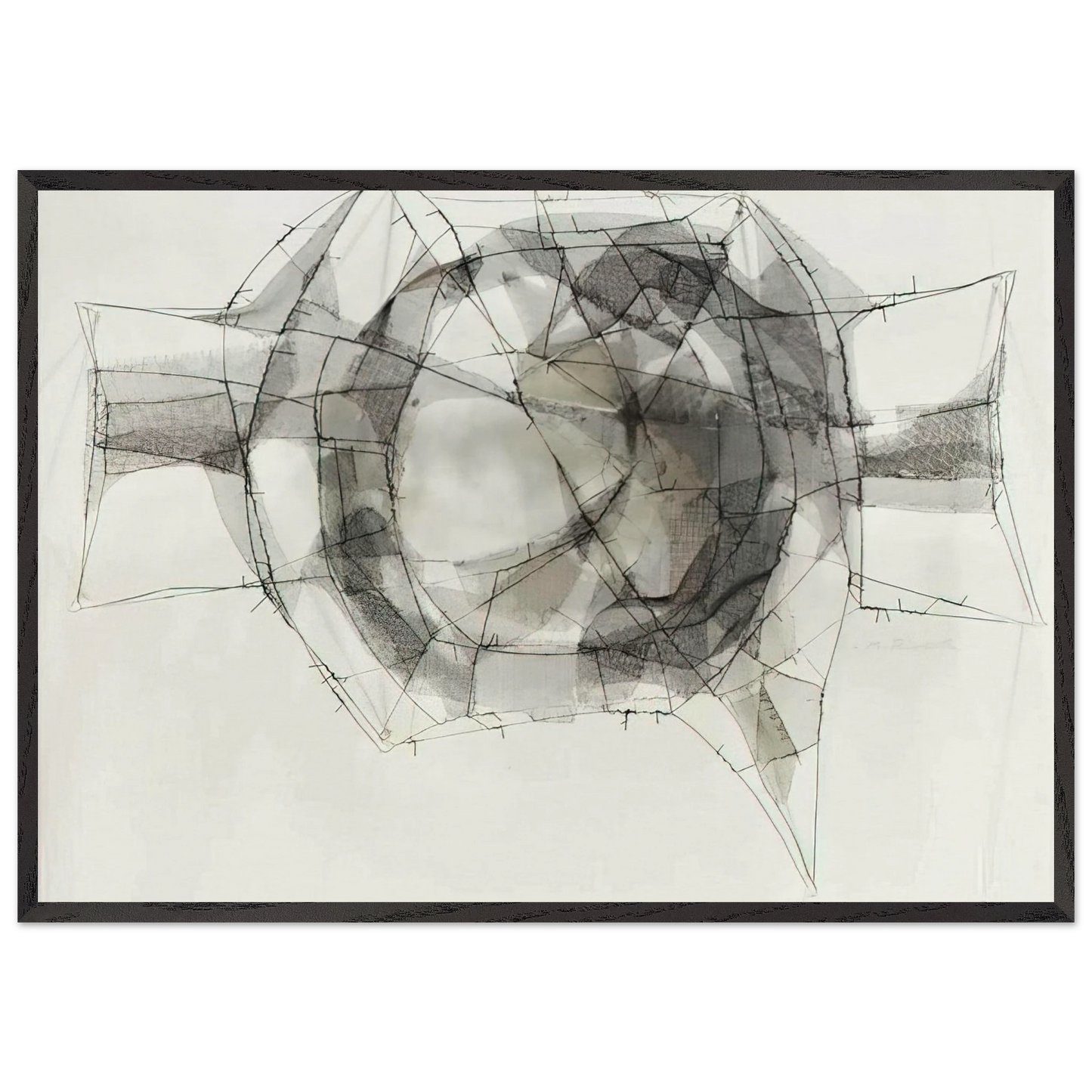 Metamorfosis - 1960 - Manuel Rivera Framed Art Print – Black Wooden Frame - Default Title - -Framed Art Print