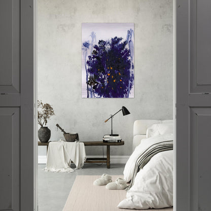 Moreton Bay Fig and Palm Trees - figurative - Brett Whiteley Brushed Aluminum Print - 70x100 cm / 28x40 inches | Brett Whiteley Aluminum Print | Brett Whiteley Prints