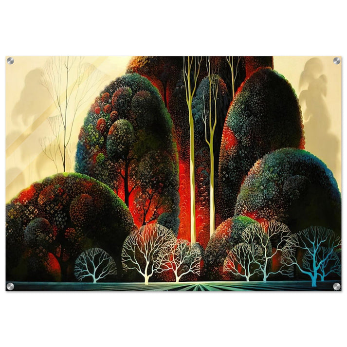 California Orchid - Eyvind Earle Acrylic Print - 70x100 cm / 28x40″ inches