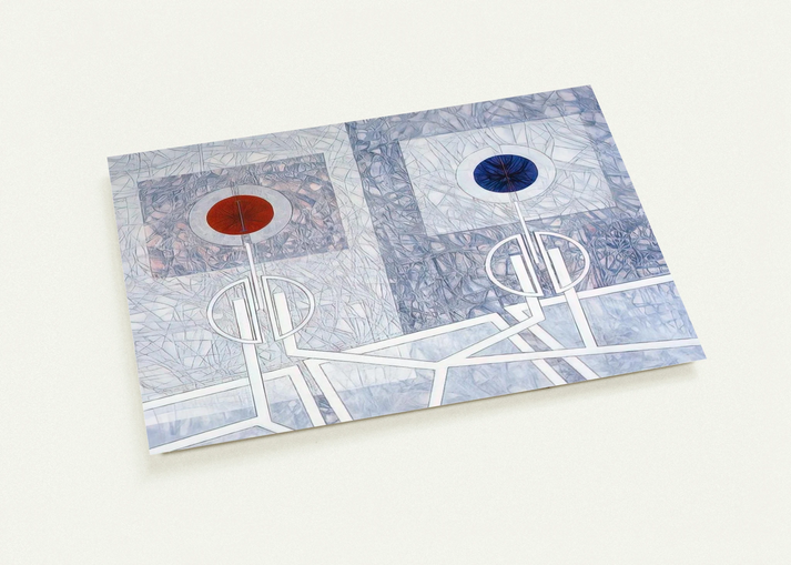 Lumiere - 1968 By Jimmy Ernst Pack of 10 Post Cards | Jimmy Ernst Post Cards | A6 (10.5 x 14.8 cm) - 4.1 x 5.8 inches