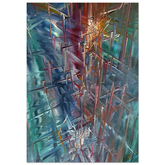 Calculating Space - Konrad Zuse Brushed Aluminum Print - 70x100 cm / 28x40 inches | Konrad Zuse Aluminum Print | Konrad Zuse Prints