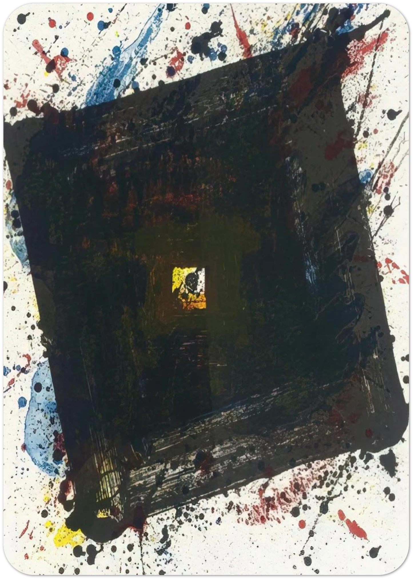 Dark and Fast By Sam Francis Pack of 10 Post Cards | Sam Francis Post Cards | A6 (10.5 x 14.8 cm) - 4.1 x 5.8 inches