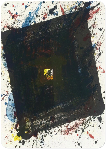 Dark and Fast By Sam Francis Pack of 10 Post Cards | Sam Francis Post Cards | A6 (10.5 x 14.8 cm) - 4.1 x 5.8 inches