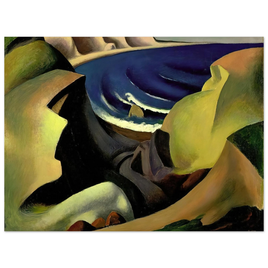 Thomas Hart Benton - THE CLIFFS 1921 Fine Art Poster - Default Title