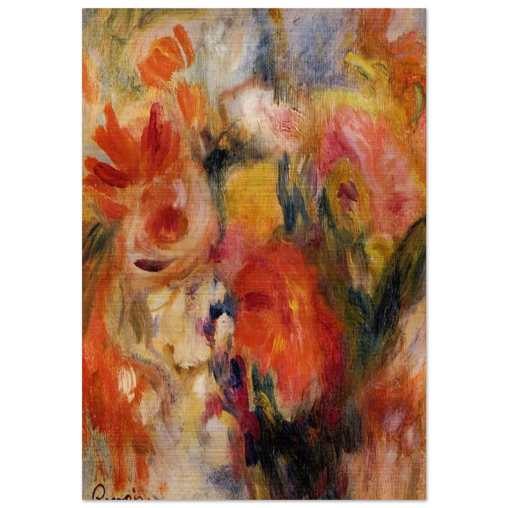 Flower Study - Pierre-Auguste Renoir Brushed Aluminum Print - 70x100 cm / 28x40 inches | Pierre-Auguste Renoir Aluminum Print | Pierre-Auguste Renoir Prints