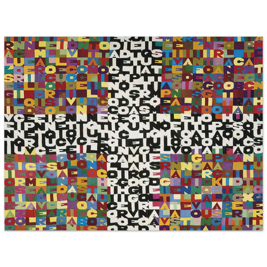 Alighiero Boetti - OGGI VENTICINQUESIMO GIORNO DEL SETTIMO MESE 1988 Fine Art Poster - Default Title