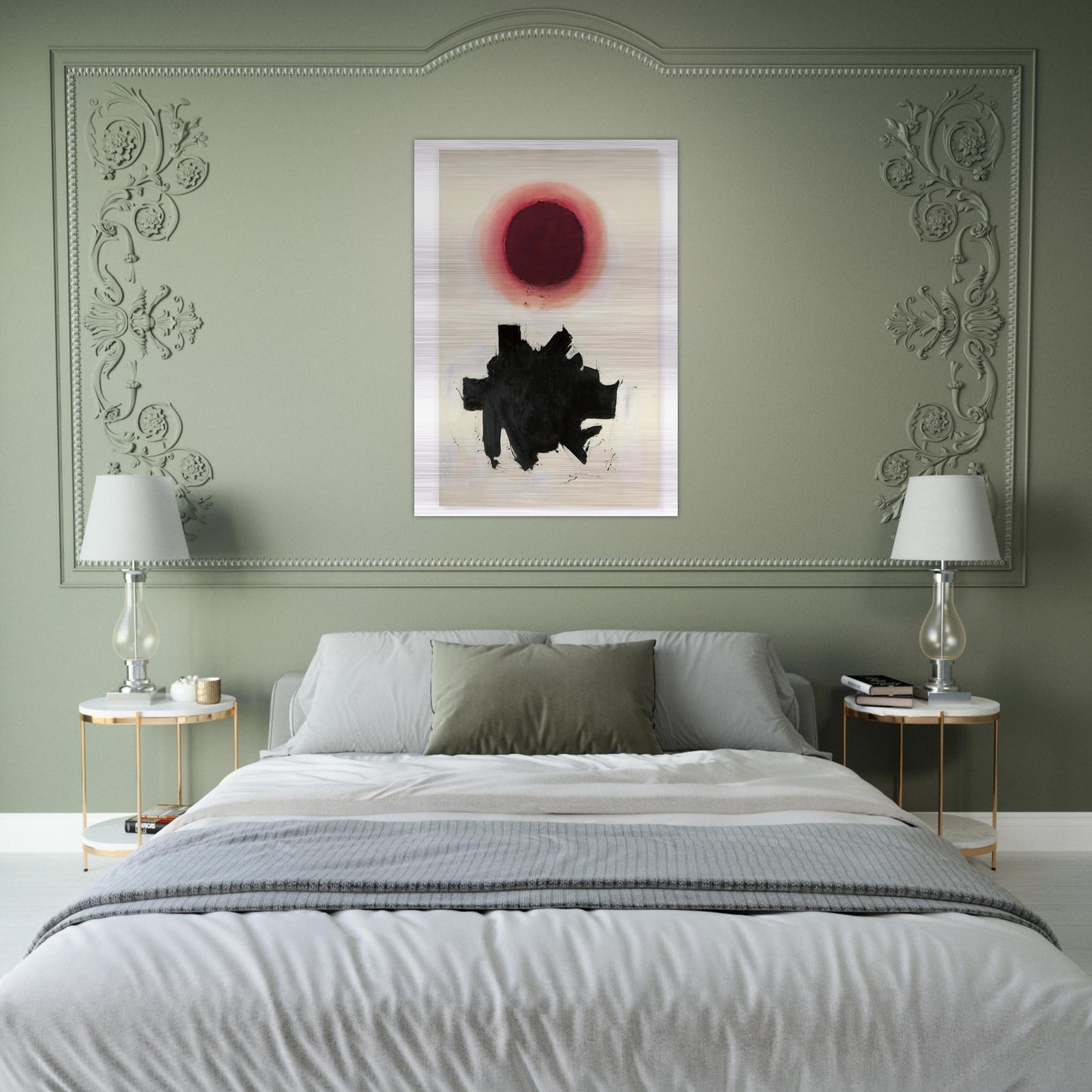 Cool Blast - 1960 - Adolph Gottlieb Brushed Aluminum Print - 70x100 cm / 28x40 inches | Adolph Gottlieb Aluminum Print | Adolph Gottlieb Prints