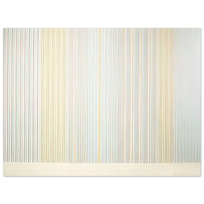 Gene Davis - Renoir's Curtain - 1977  75x100 cm / 30x40inches Fine Art Poster