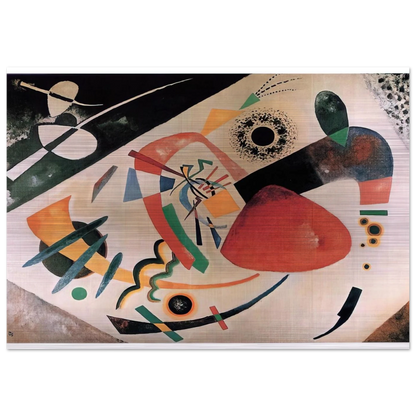 RED SPOT II 1921 - Wassily Kandinsky Brushed Aluminum Print - 70x100 cm / 28x40 inches | Wassily Kandinsky Aluminum Print | Wassily Kandinsky Prints