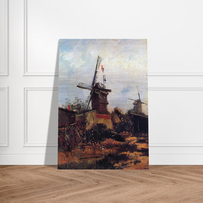 The Mill of Blute End - Vincent van Gogh Brushed Aluminum Print - 70x100 cm / 28x40 inches | Vincent van Gogh Aluminum Print | Vincent van Gogh Prints