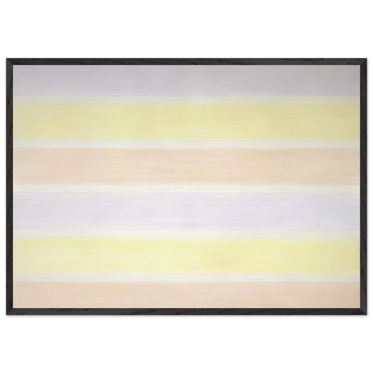 Untitled 6 N1 - Agnes Martin Framed Art Print – Black Wooden Frame - Default Title - -Framed Art Print