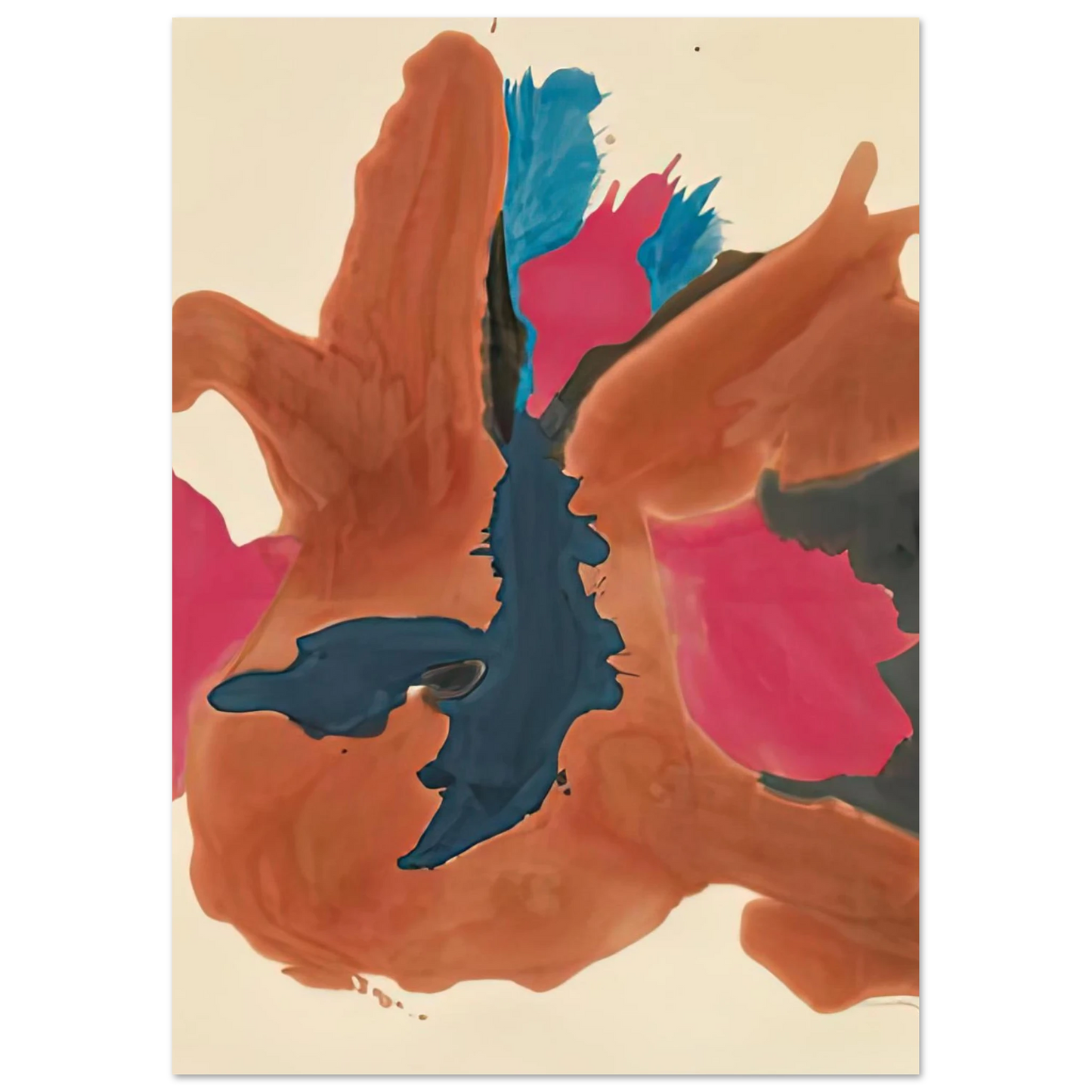Helen Frankenthaler - Pink Lady, 1963- Wall Art - 60x80 cm / 24x32 inches - Fine Art Poster - -