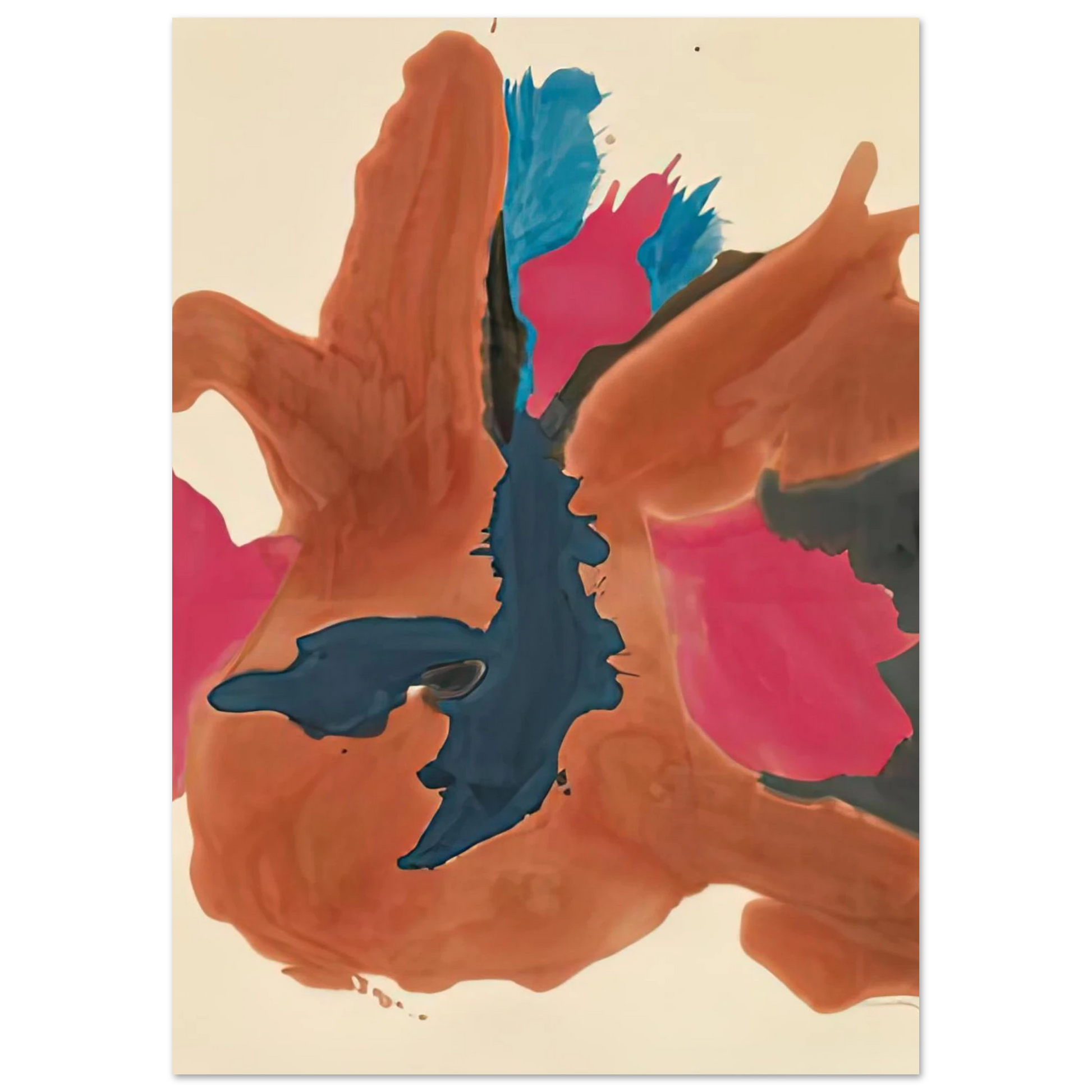 Helen Frankenthaler - Pink Lady, 1963- Wall Art - 60x80 cm / 24x32 inches - Fine Art Poster - -
